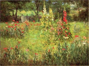 Hollyhocks and Poppies, The Hermitage